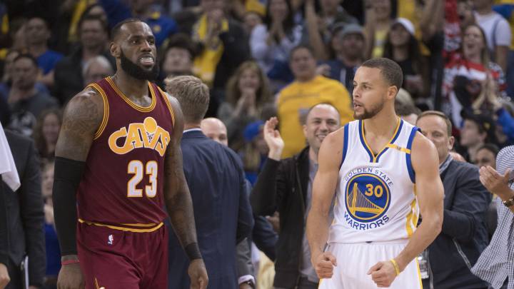 LeBron James y Curry.