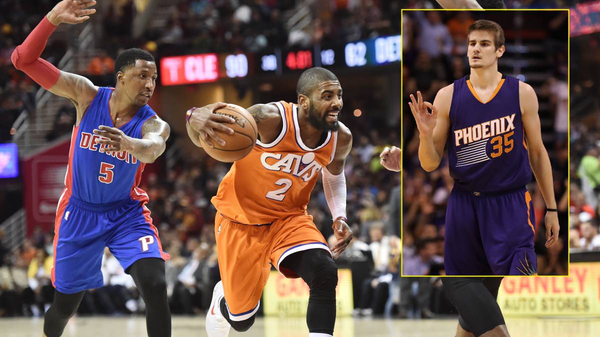 Kyrie Irving y Dragan Bender.