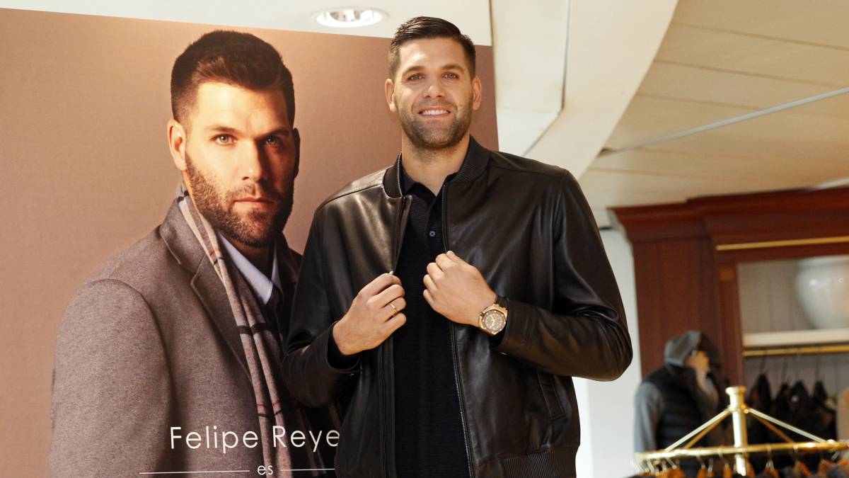 Felipe Reyes, durante la presentación de la campaña de El Corte Inglés.