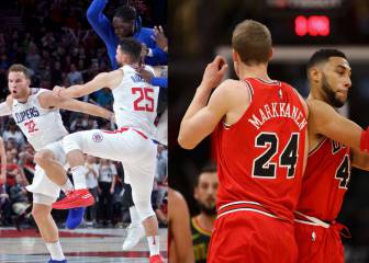 Griffin y Markkanen fueron los héroes para los Clippers y Bulls