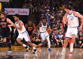 Un rookie titular y meneo de los Warriors a los Bulls: ¡+49!