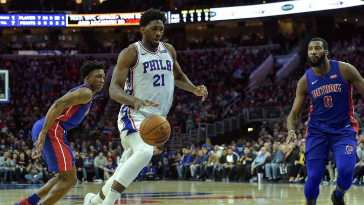 Joel Embiid (25+10) vuelve a ganar a Drummond (14+11+6+5)