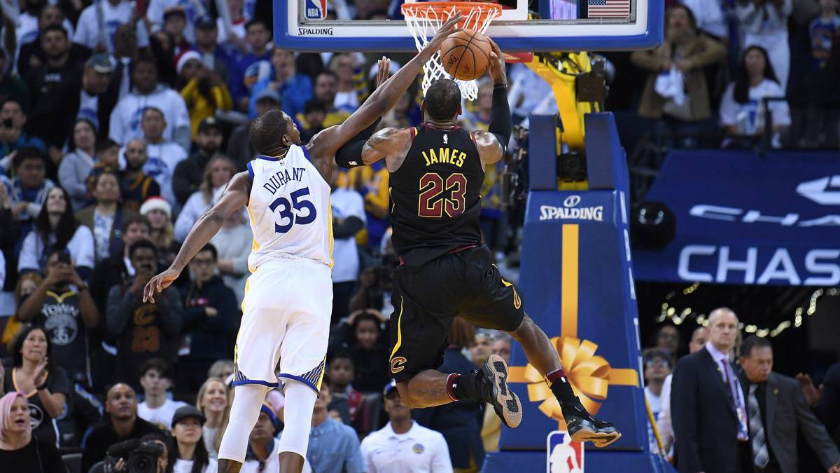 Durant y los Warriors le amargan la Navidad a LeBron James