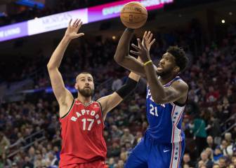 Otra remontada fallida para los Raptors ante los 34 de Embiid