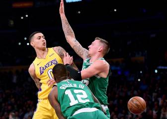 ¡'Kuzmanía'! El rookie explota en el último cuarto ante los Celtics