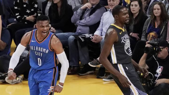 El Thunder vuelve a arrasar a los Warriors con el dúo Russ-PG