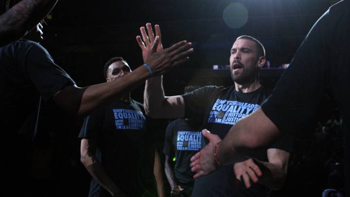 Marc Gasol, durante la presentación de los Memphis Grizzlies.
