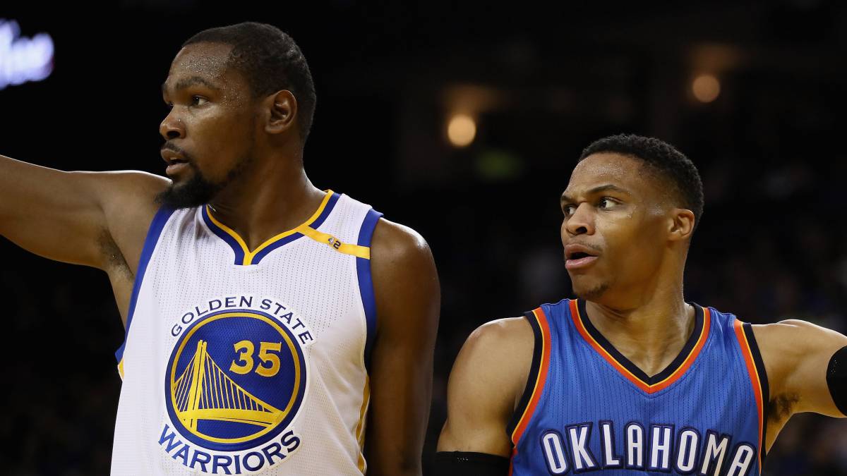 Kevin Durant y Russell Westbrook.