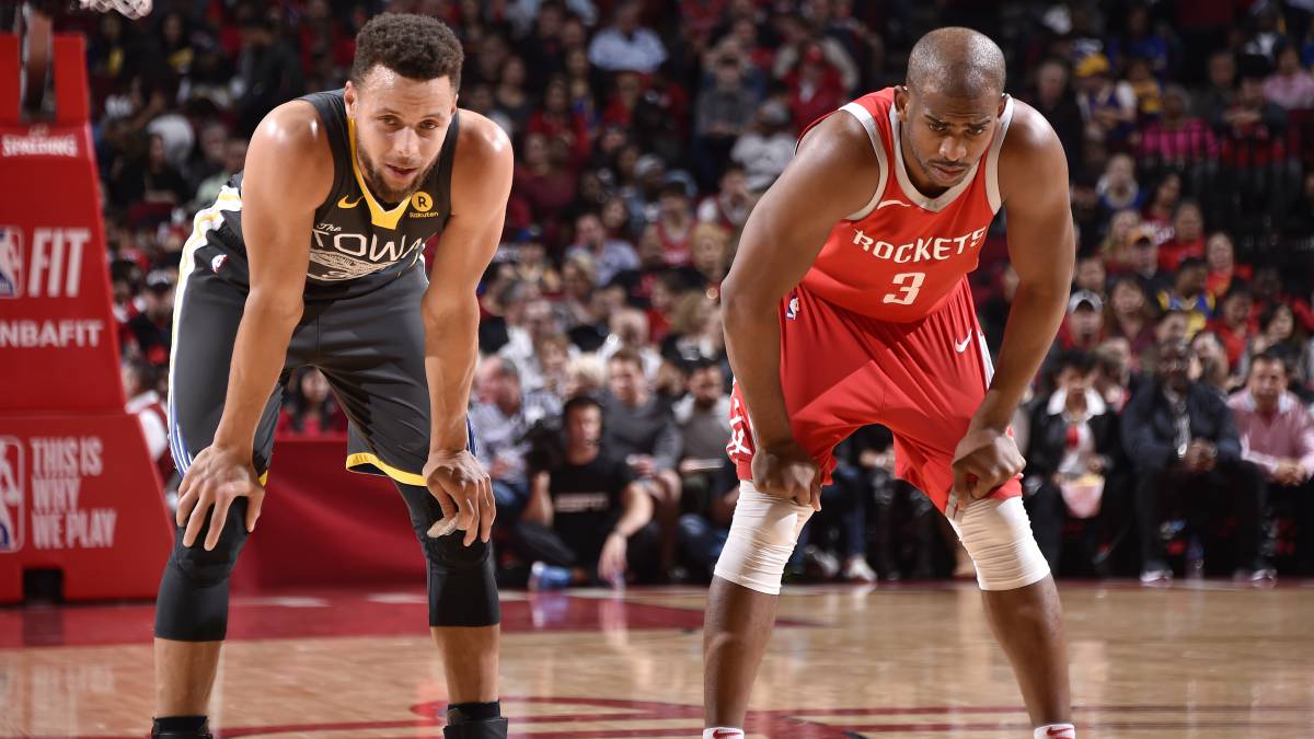 Stephen Curry y Chris Paul