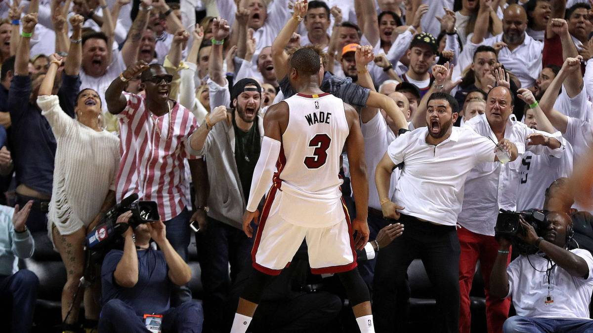 Dwyane Wade, durante un partido de los playoffs 2016 con los Miami Heat.