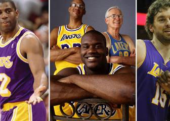 Magic, Kobe, West, Pau Gasol... el Top-15 histórico de los Lakers