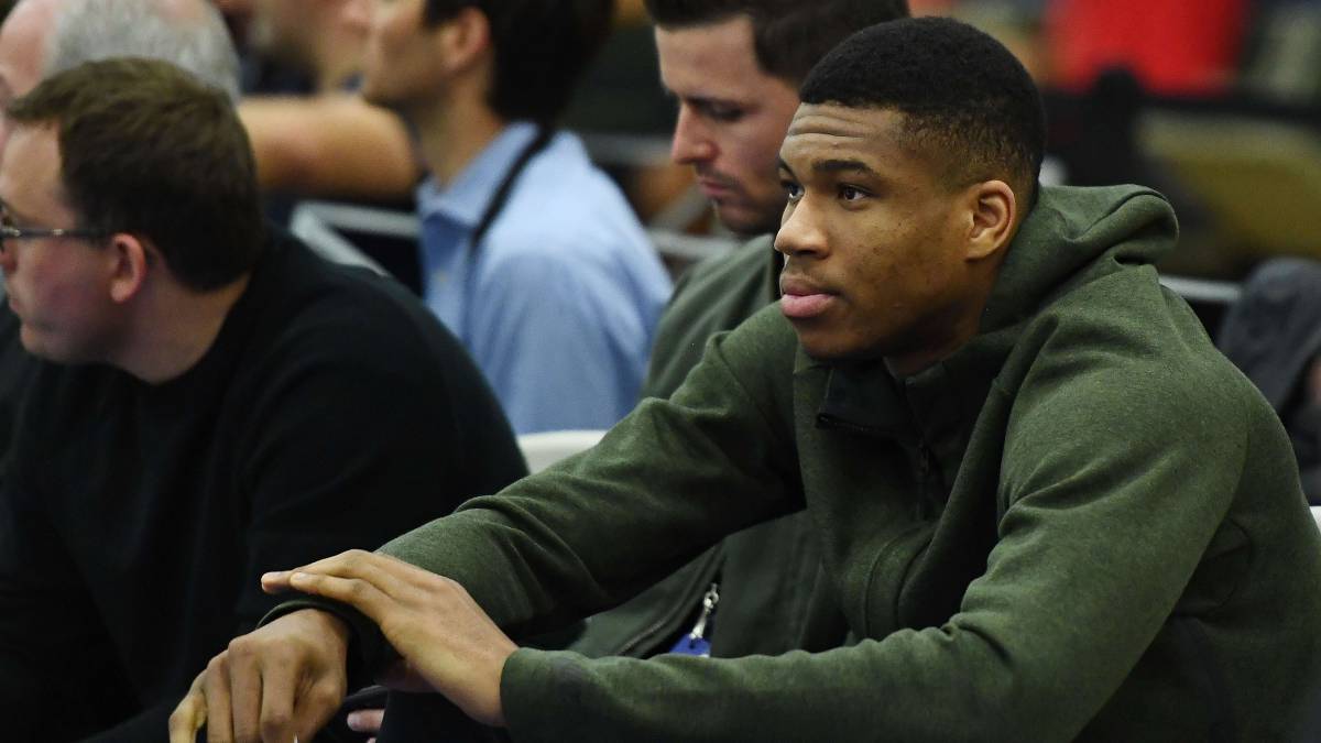 Giannis Antetokounmpo, alero de Milwaukee Bucks.