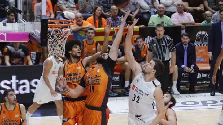 Resumen del Valencia-Real Madrid, Liga Endesa 2018: Llull y Randolph ponen líder al Madrid