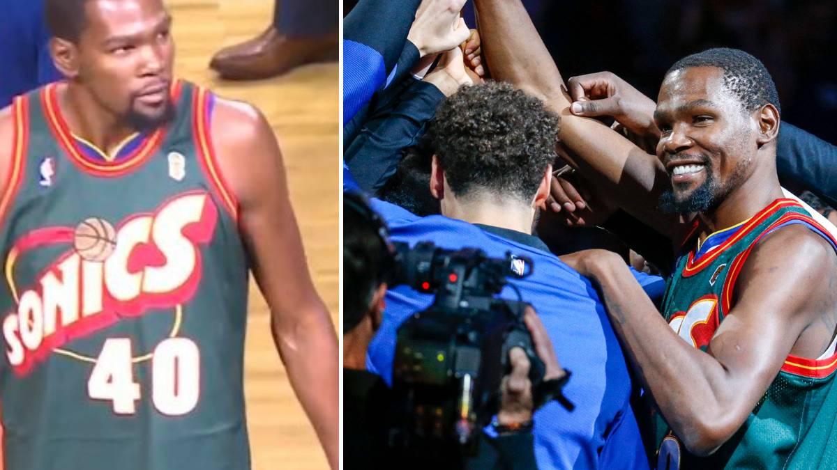 La NBA volvió a Seattle y Durant se puso la camiseta de Kemp