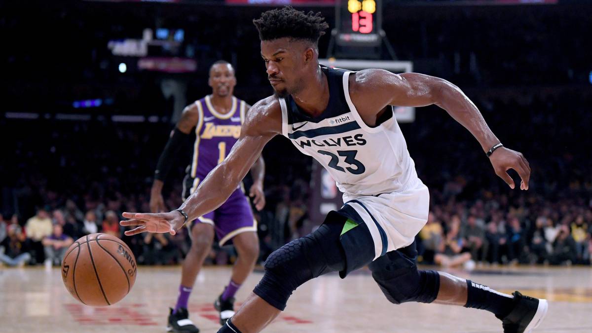 Jimmy Butler (Minnesota Timberwolves) durante el partido contra los Lakers.