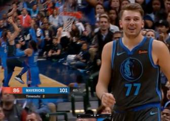 Si Doncic pone esta cara de 'dandy', es que la ha liado en la jugada: el placer de verle volar