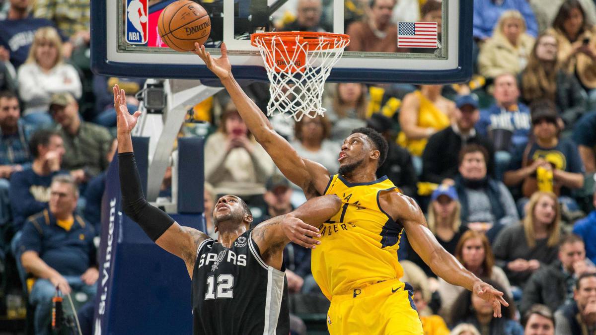 LaMarcus Aldridge y Thaddeus Young