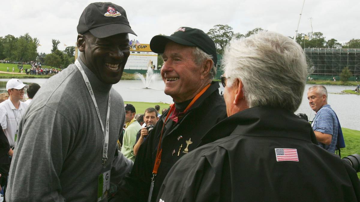 Michael Jordan y George H.W. Bush