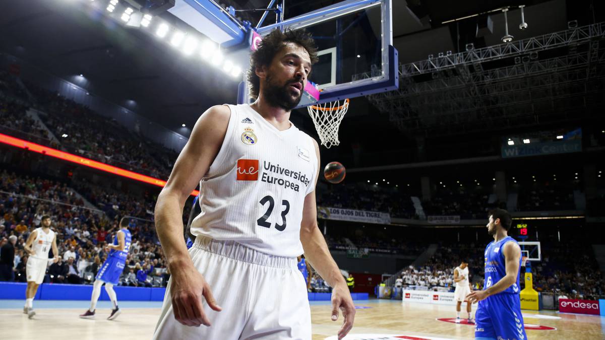 El jugador del Real Madrid de Baloncesto, Sergio Llull, durante un partido.