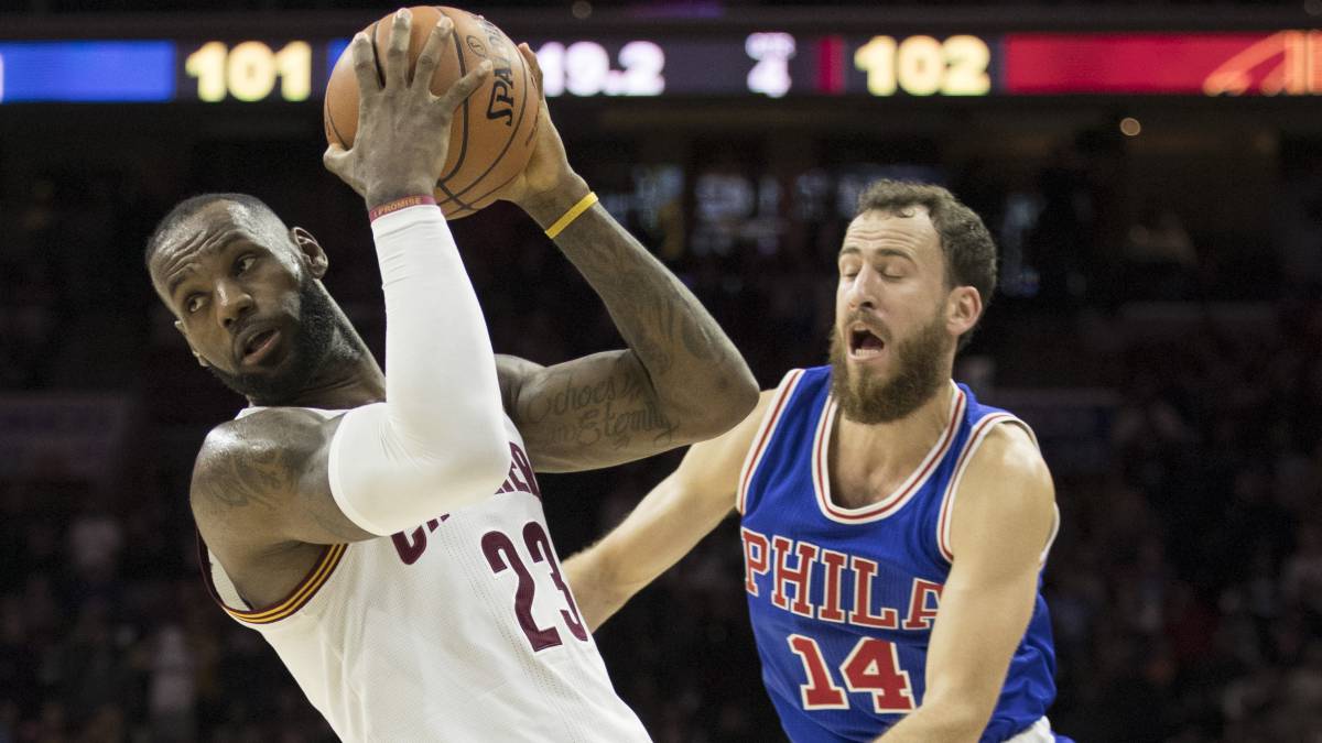 LeBron James y Sergio Rodríguez