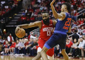 Harden (41) se lleva el duelo de MVPs con Westbrook (21)