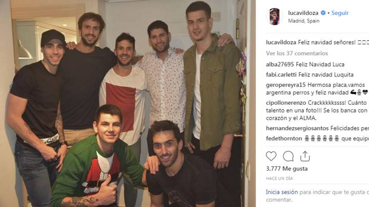 Los argentinos de la ACB celebraron la Nochebuena juntos