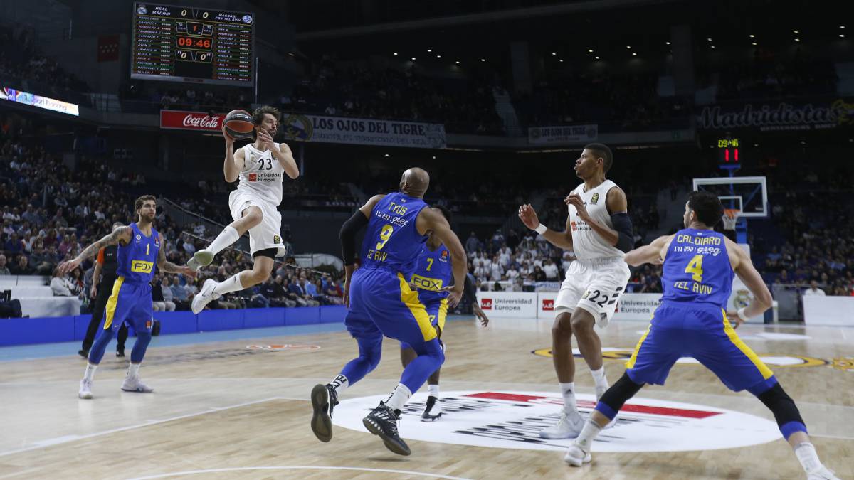 Resumen del Real Madrid-Maccabi, Euroliga 2018/19 (91-79): Rudy y Ayón solventan el duelo