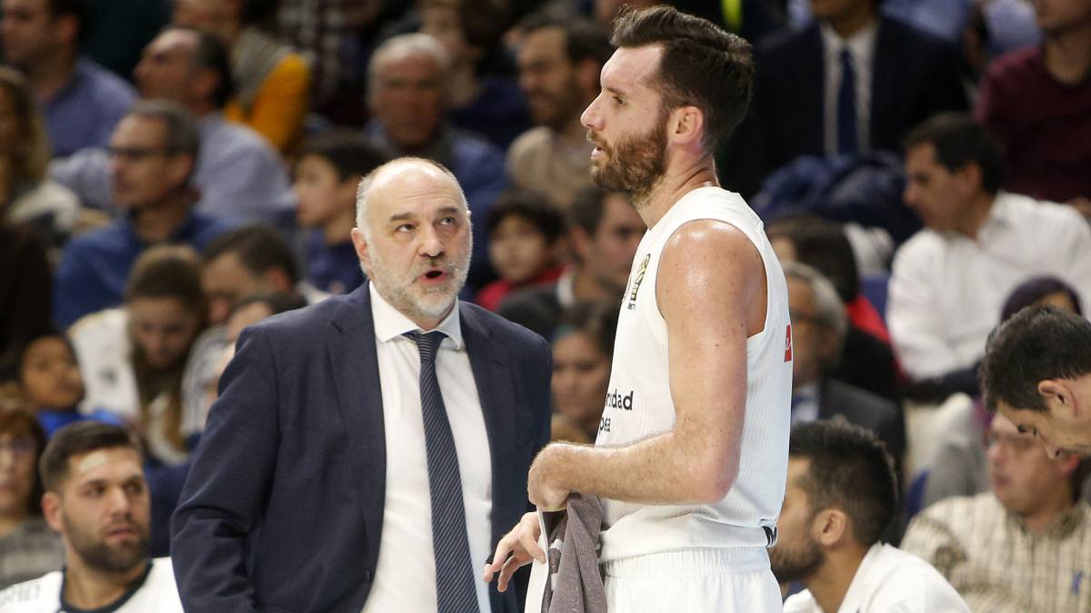 Pablo Laso y Rudy Fernández