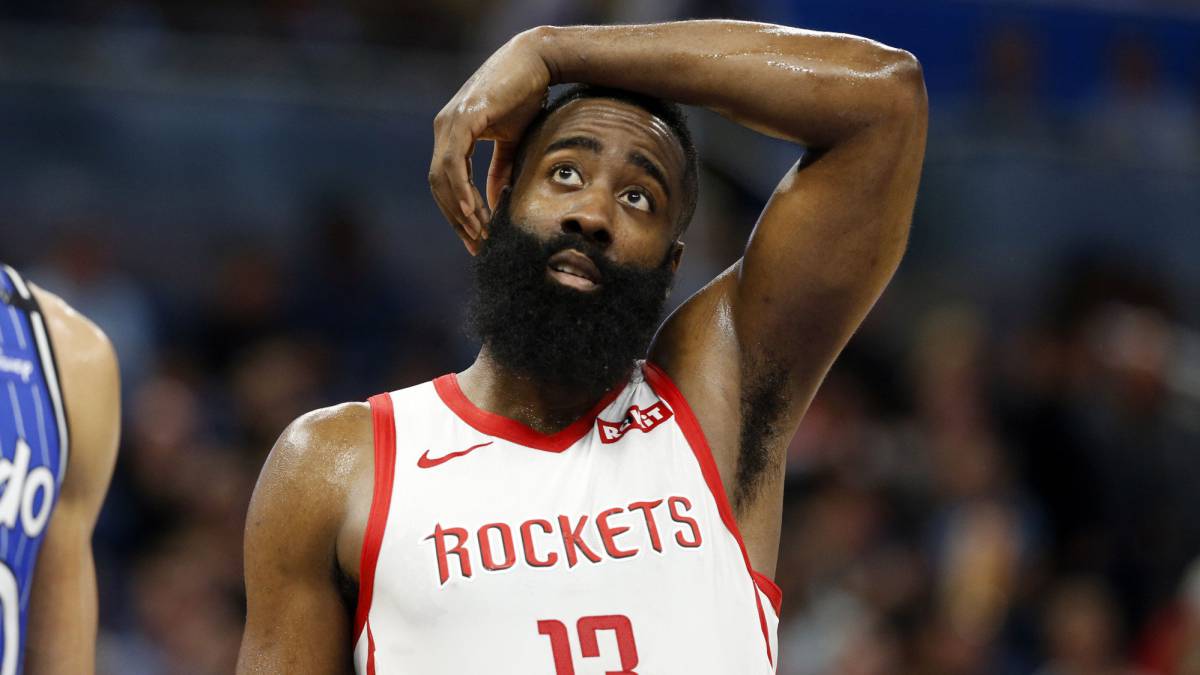 James Harden, durante el partido contra Orlando Magic.