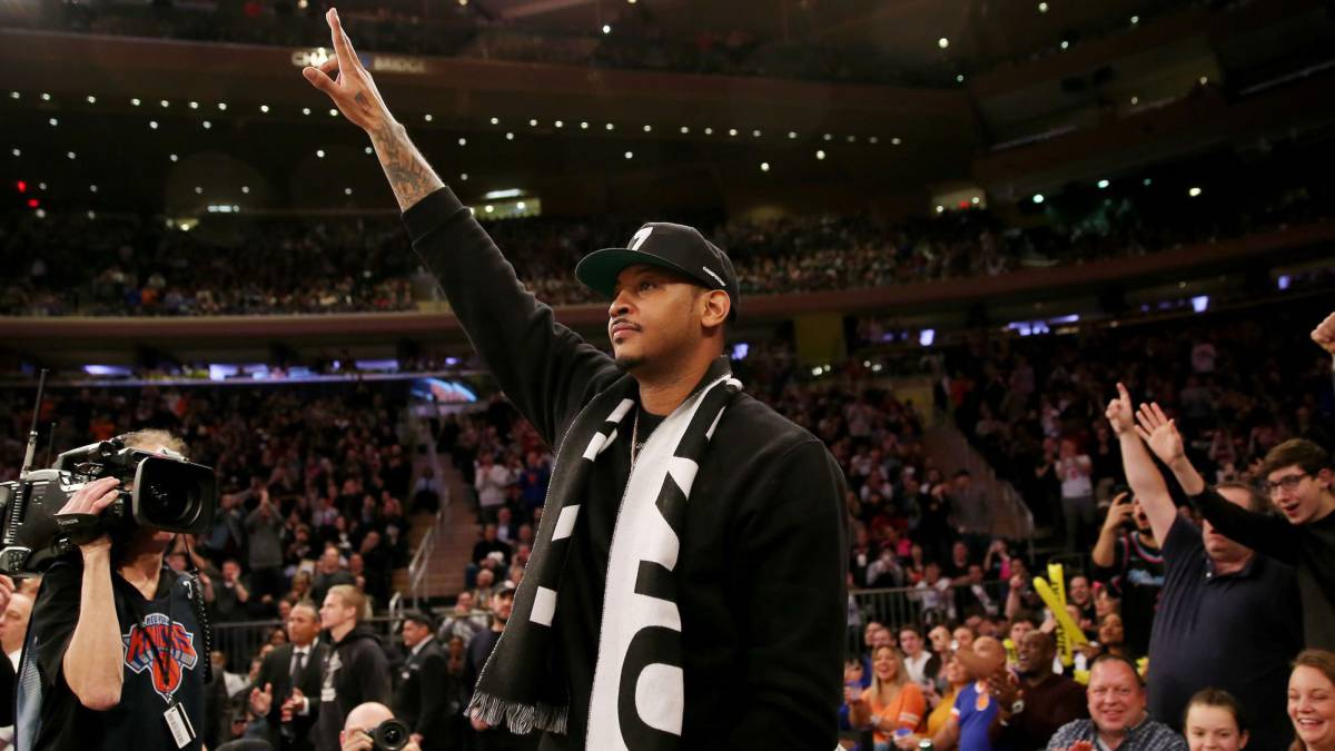 Carmelo volvió a un Madison a sus pies para despedir a Wade