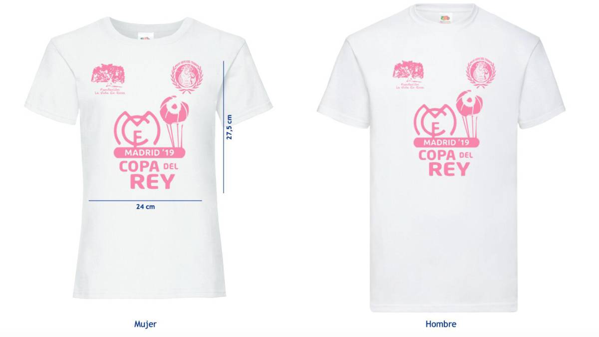 Camiseta conmemorativa para la Copa del Rey de la peña Ojos de Tigre.