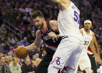 Los Blazers arrollan a unos Sixers que echan de menos a Embiid