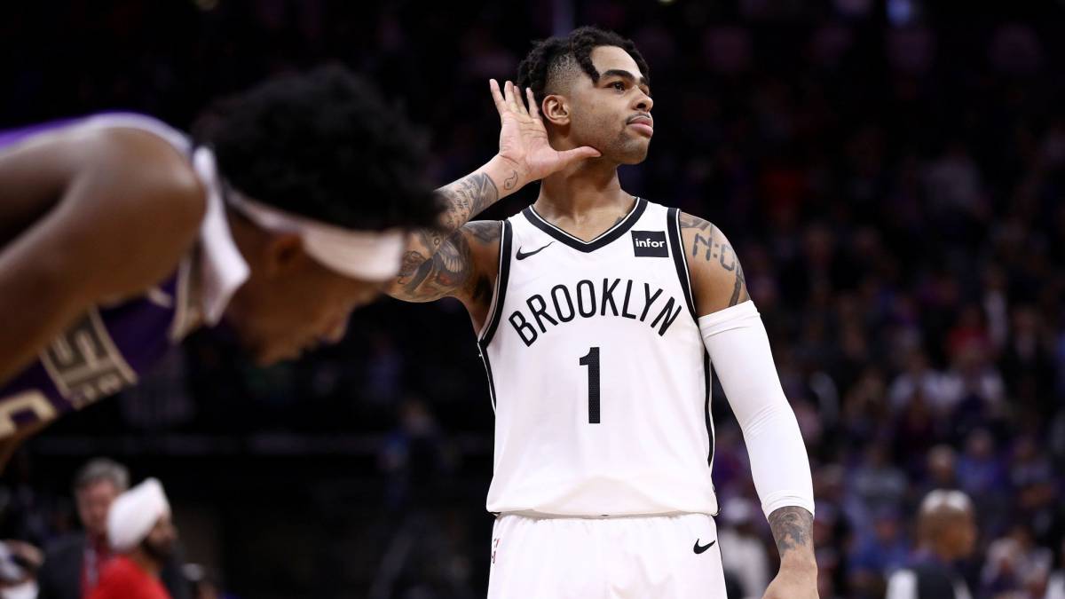 D'Angelo Russell (Brooklyn Nets), ante Sacramento Kings.