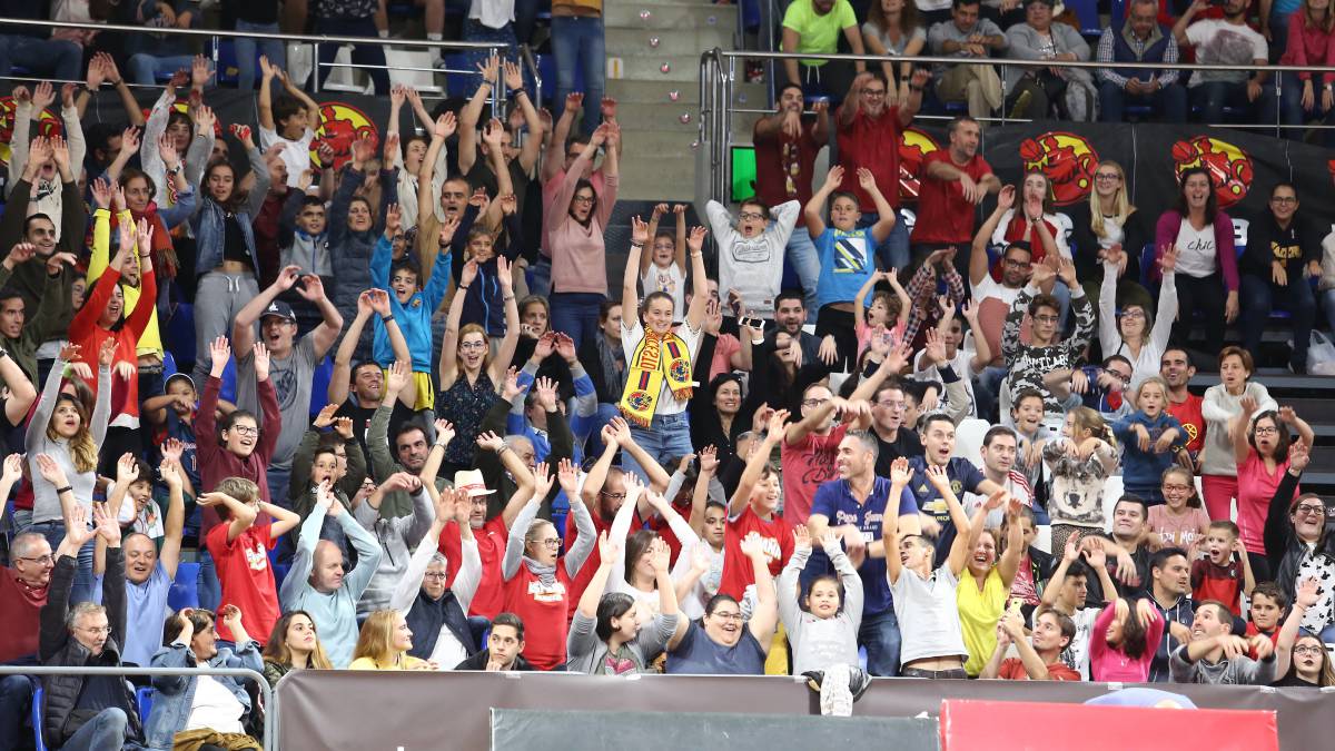 Aficionados de la Selección española.