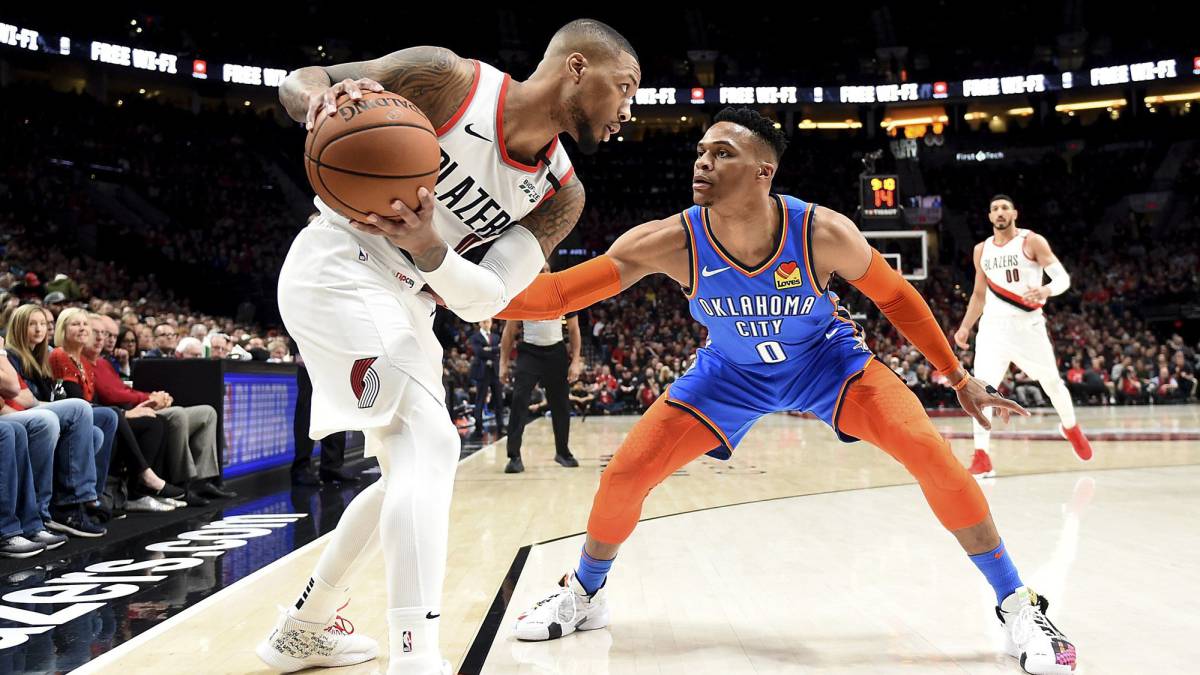 Damian Lillard y Russell Westbrook