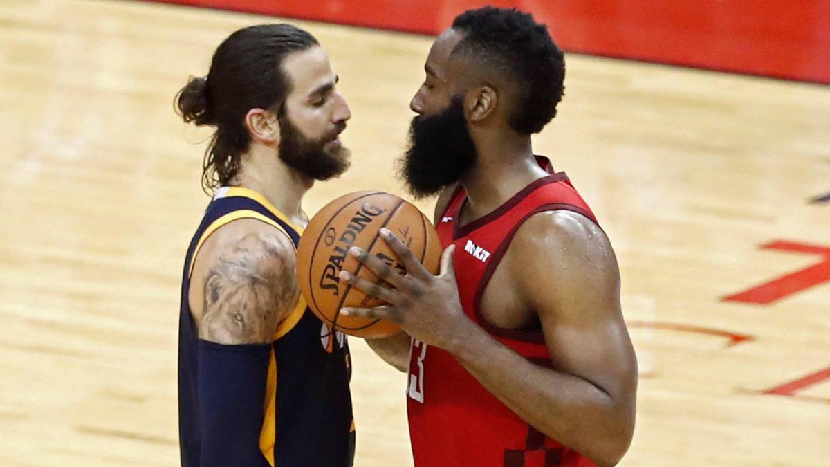 James Harden y Ricky Rubio