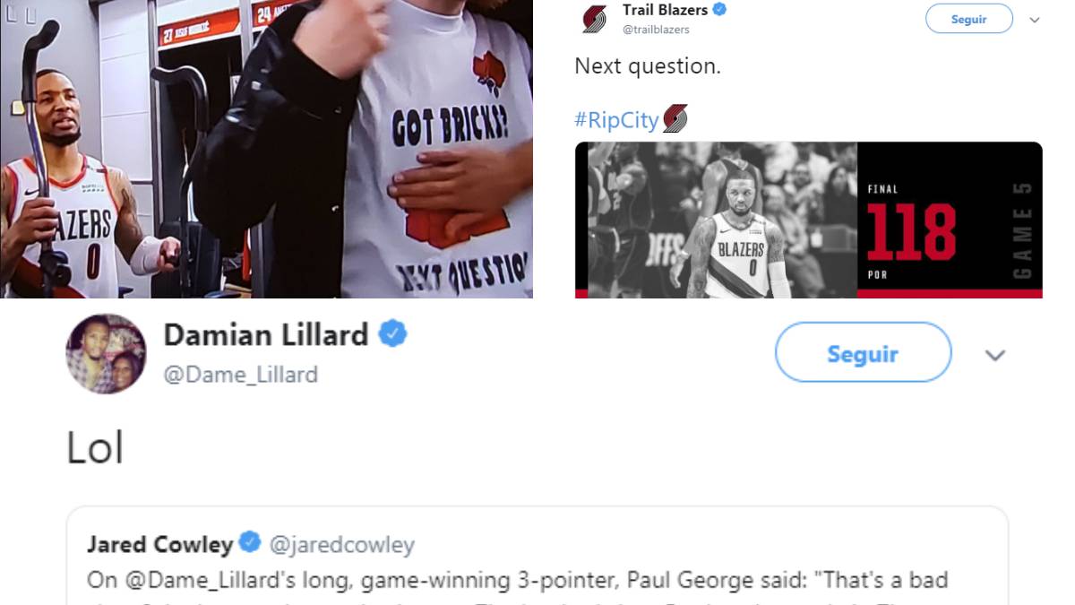 Los Blazers se quedan a gusto en redes mofándose de los Thunder