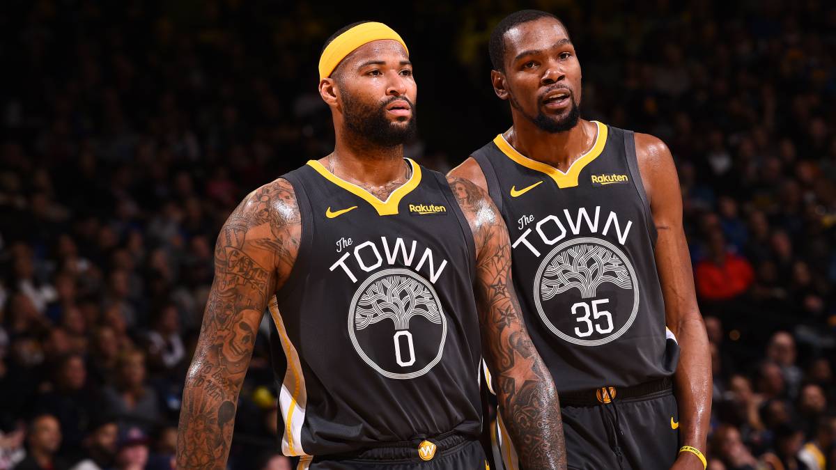 DeMarcus Cousins y Kevin Durant