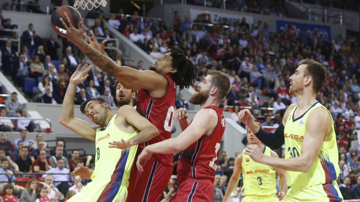 Tecnyconta Zaragoza, Barcelona Lassa, Playoff Liga ACB