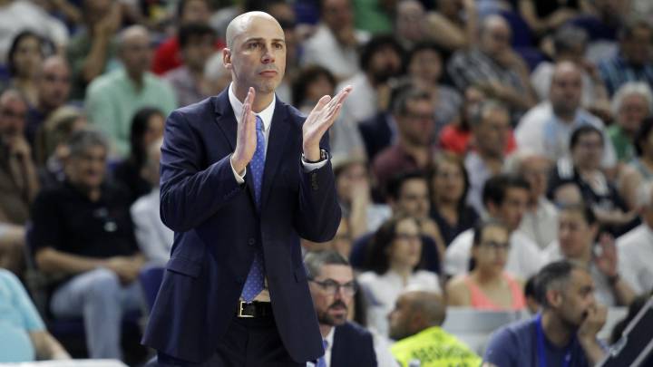 Joan Peñarroya, durante un partido contra el Real Madrid.