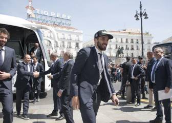 La visita del Madrid al Ayuntamiento y a la Comunidad