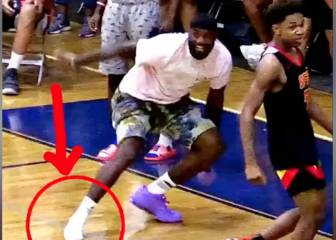 LeBron rompe las redes con su show en un partido de su hijo