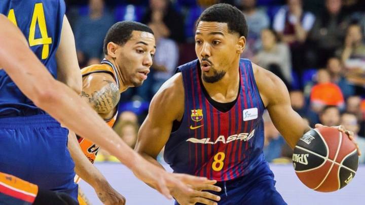 Phil Pressey, durante un partido en su etapa en el Barça