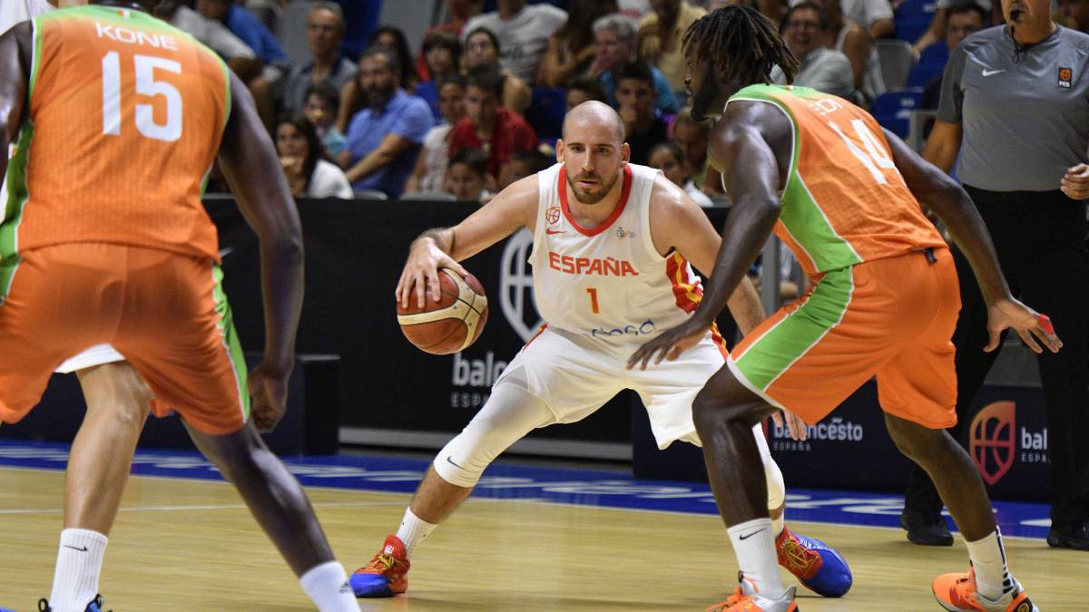 Quino Colom, durante el partido ante Costa de Marfil.