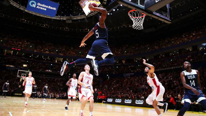 Jaylen Brown lidera un triunfo fácil de EE UU frente a Canadá