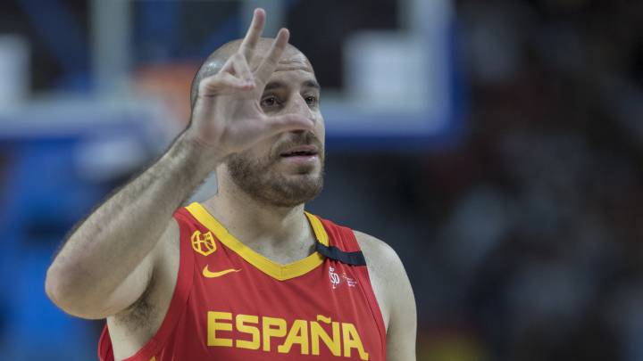 Quino Colom, durante la preparación de España para el Mundial de China.