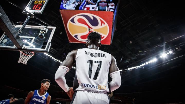 Dennis Schroder, durante el partido contra la República Dominicana.