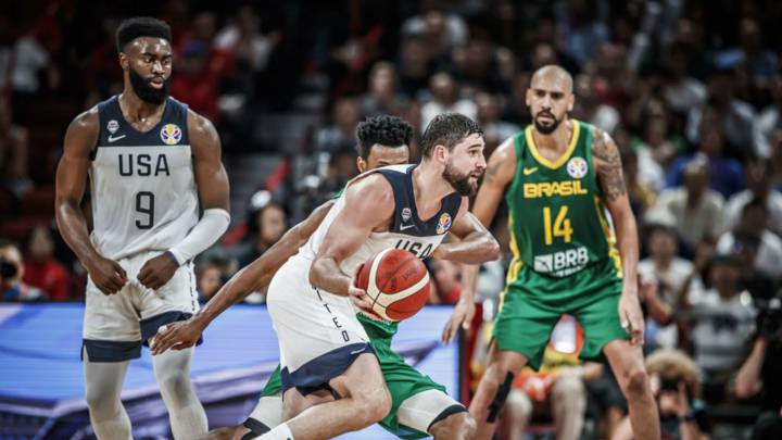 Joe Harris, durante el partido