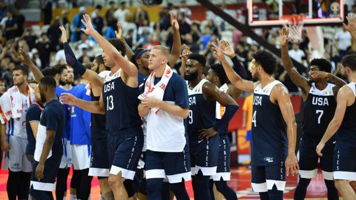 Estados Unidos, durante un partido