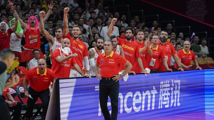 Scariolo, durante el partido